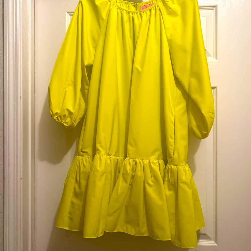LDT Chartreuse Swing Dress
